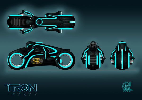 3D Tron Light Cycle Game