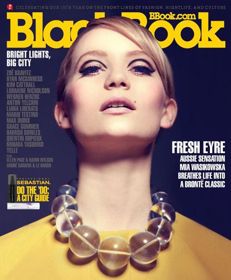 Mia Wasikowska in the April editions