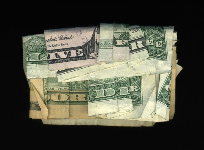 Collages of dollars Dan Tague