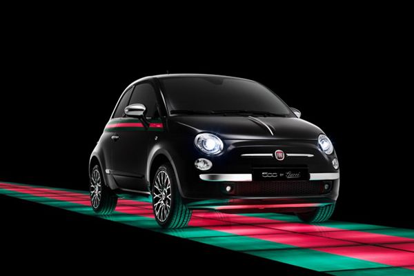 Natasha Poly presented the Fiat 500 by Gucci