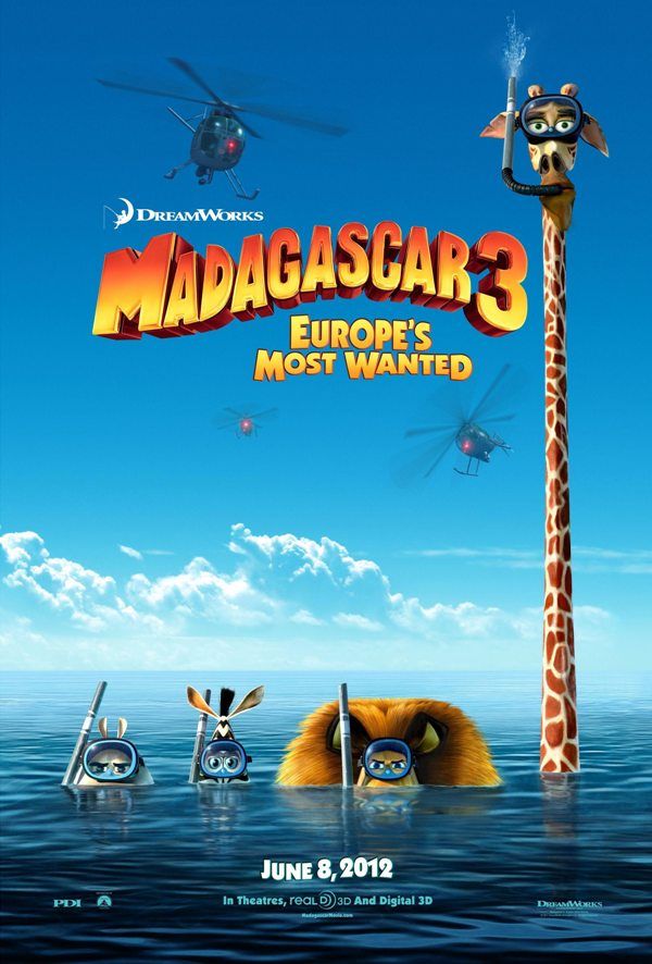 Madagascar 3- Europe's Most Wanted-poster
