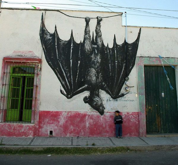 Street art ROA in Mexico