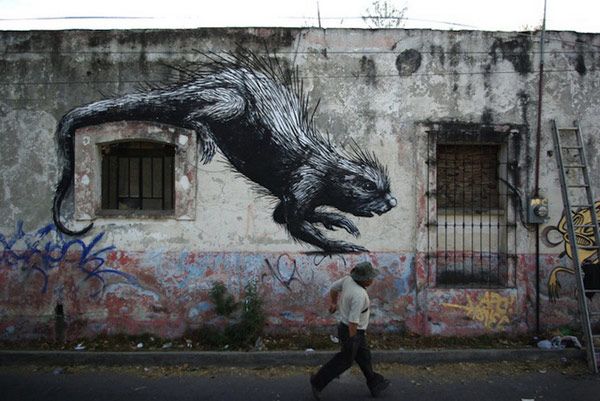 Street art ROA in Mexico