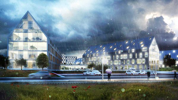 Hospital in Odense by Henning Larsen Architects