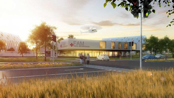 Hospital in Odense by Henning Larsen Architects