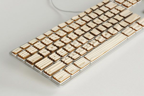 Wooden keyboard Engrain Tactile Keys