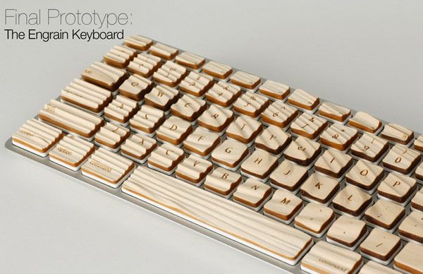 Ξύλινο πληκτρολόγιο αφής Engrain Tactile Keys 