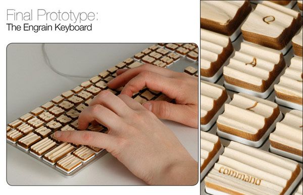 Ξύλινο πληκτρολόγιο αφής Engrain Tactile Keys 