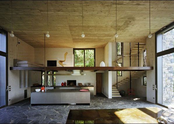 Modern Stone House Design from Italy
