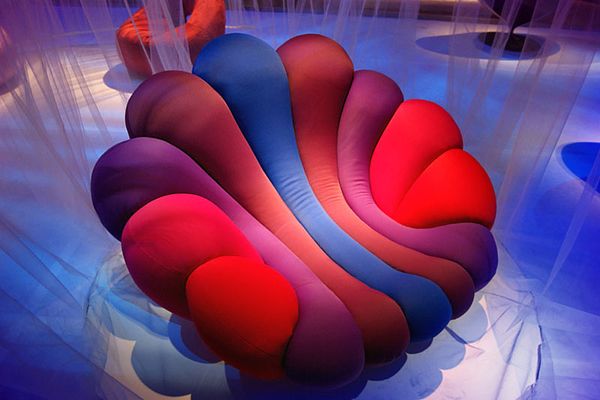 Colourful Anemone Chair by Giancarlo Zema