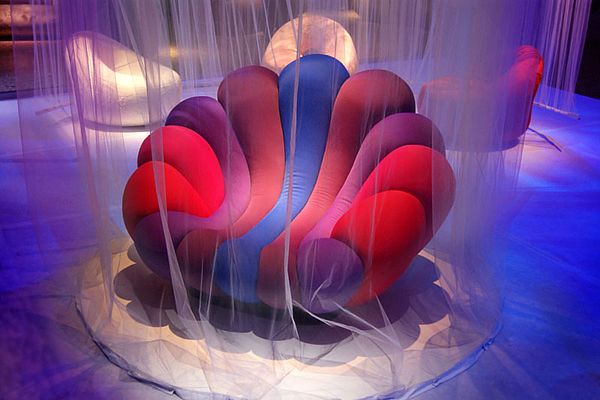 Colourful Anemone Chair by Giancarlo Zema