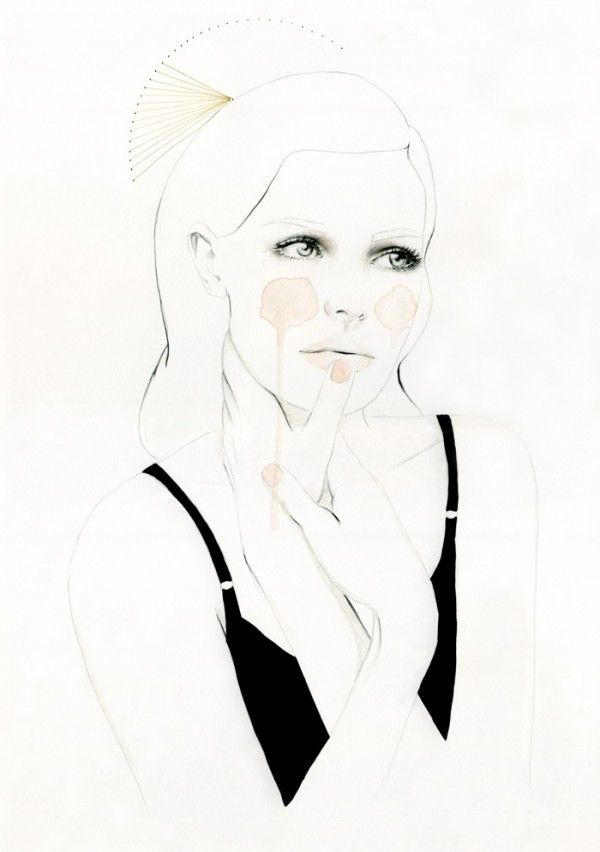 Fashionable illustrator Elisa Mazzone