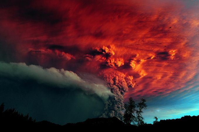 Volcanic eruption Puyeue