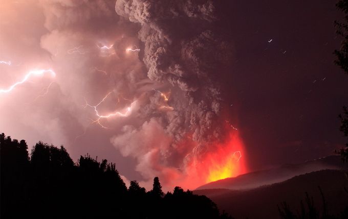 Volcanic eruption Puyeue
