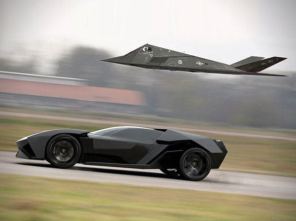 Aggressive Lamborghini Ankonian Concept Car-general