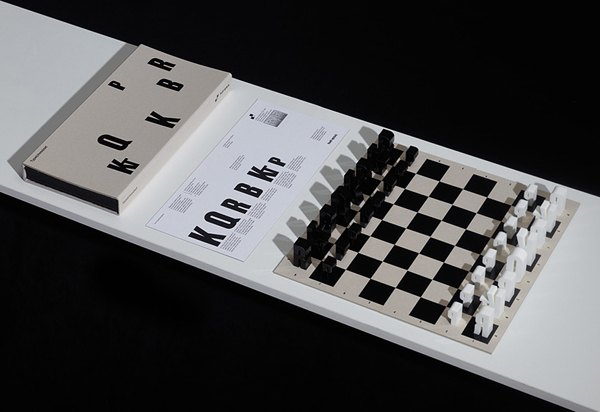 Σετ Τυπογραφικού Σκακιού από τη Hat Trick Design