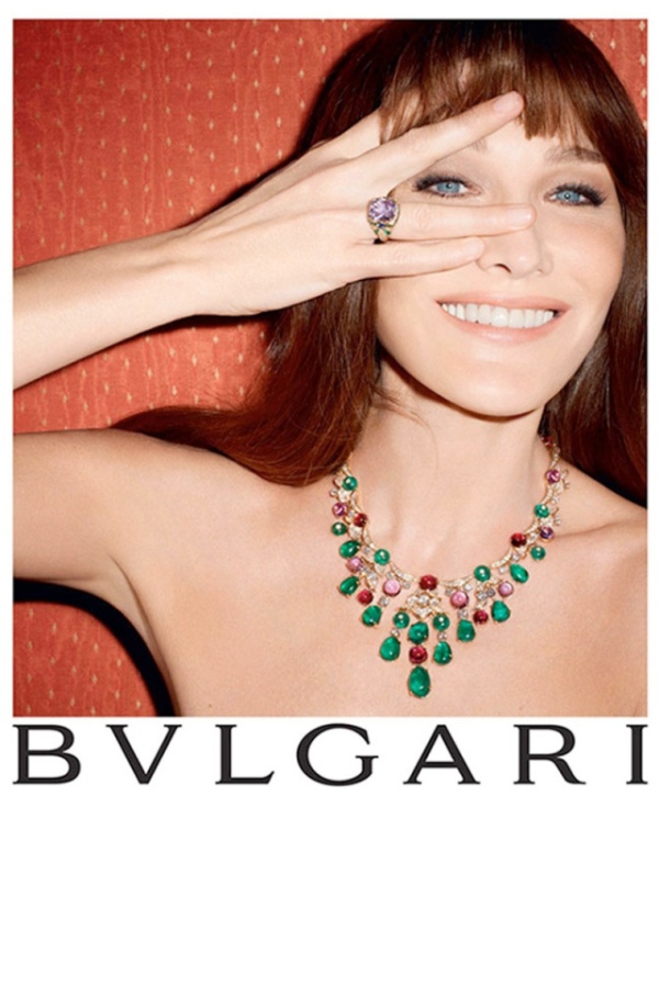 Η Carla Bruni στη διαφήμιση της Bvlgari 