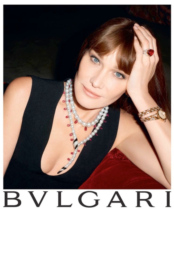 Η Carla Bruni στη διαφήμιση της Bvlgari 